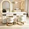 gold frame nail table
